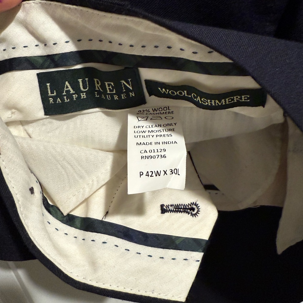 Ralph Lauren Wool Cashmere Blazer - Dark Blue